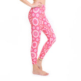 7/8 Eco Legging Red City /  Desenli Yoga Tayt