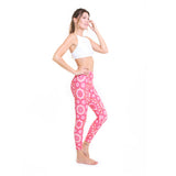 7/8 Eco Legging Red City /  Desenli Yoga Tayt