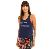 Boss Lady Tank Navy