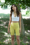 Oh So Summer Biker Shorts -   Lime