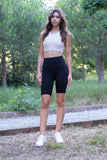 Oh So Summer Cargo Biker Shorts - Black