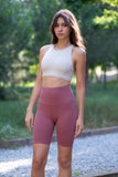 Oh So Summer Biker Shorts -  Burnt Sugar
