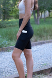 Oh So Summer Cargo Biker Shorts - Black