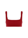 Bimba Square Neck Sports Bra - Dark Burgundy