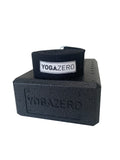 1 Black Foam Yoga Block and Black Yoga Belt