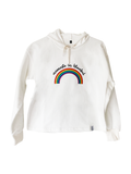 Namaste in Istanbul Rainbow - Unisex Kapşonlu Sweatshirt Hoodie Beyaz