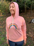 Namaste in Istanbul Rainbow - Unisex Kapşonlu Sweatshirt Hoodie Somon