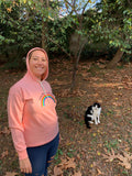 Namaste in Istanbul Rainbow - Unisex Kapşonlu Sweatshirt Hoodie Somon