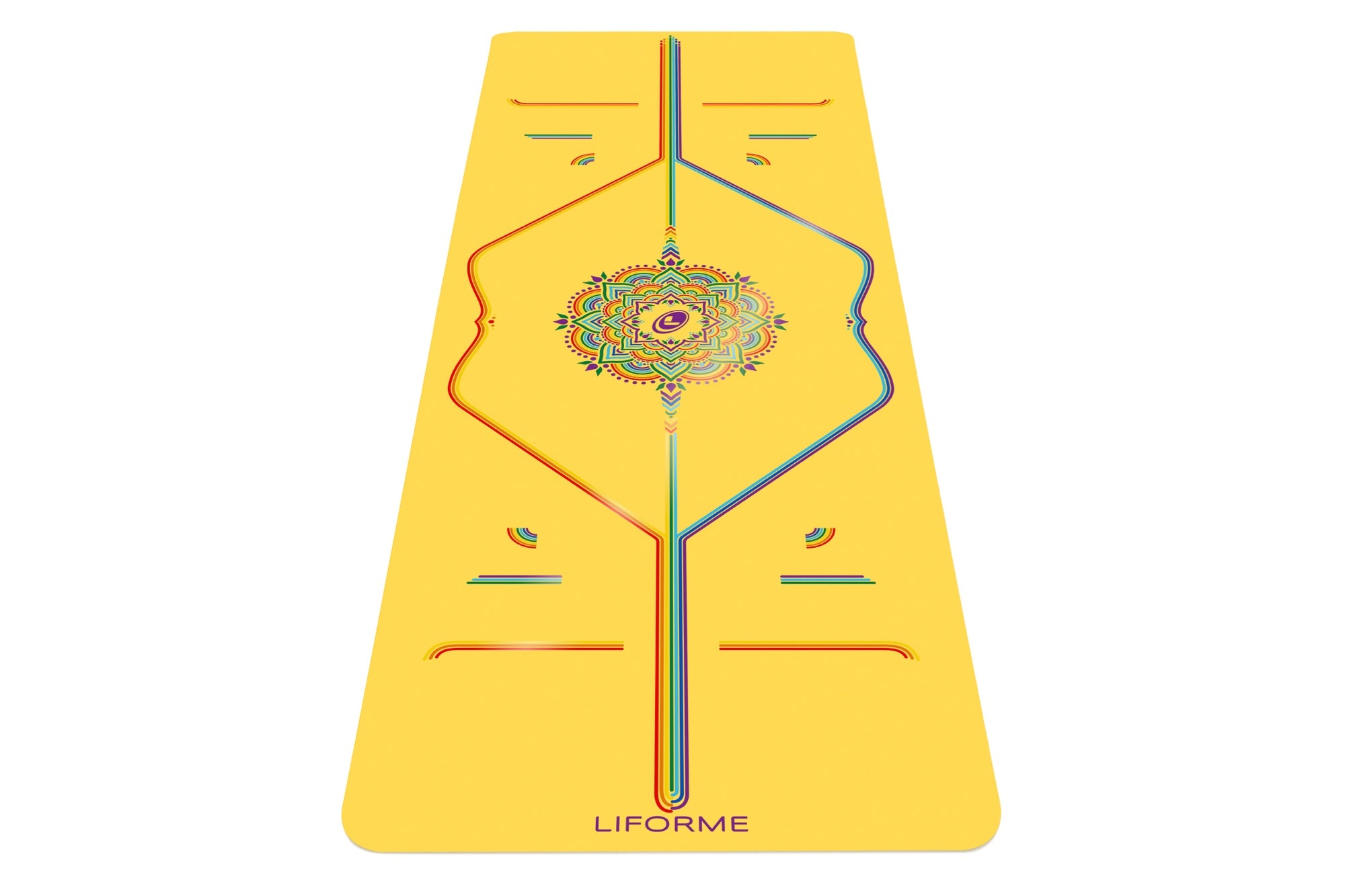 LIFORME RAINBOW YOGA MAT YELLOW RAINBOW MAT BAG GIFT – Yogazero