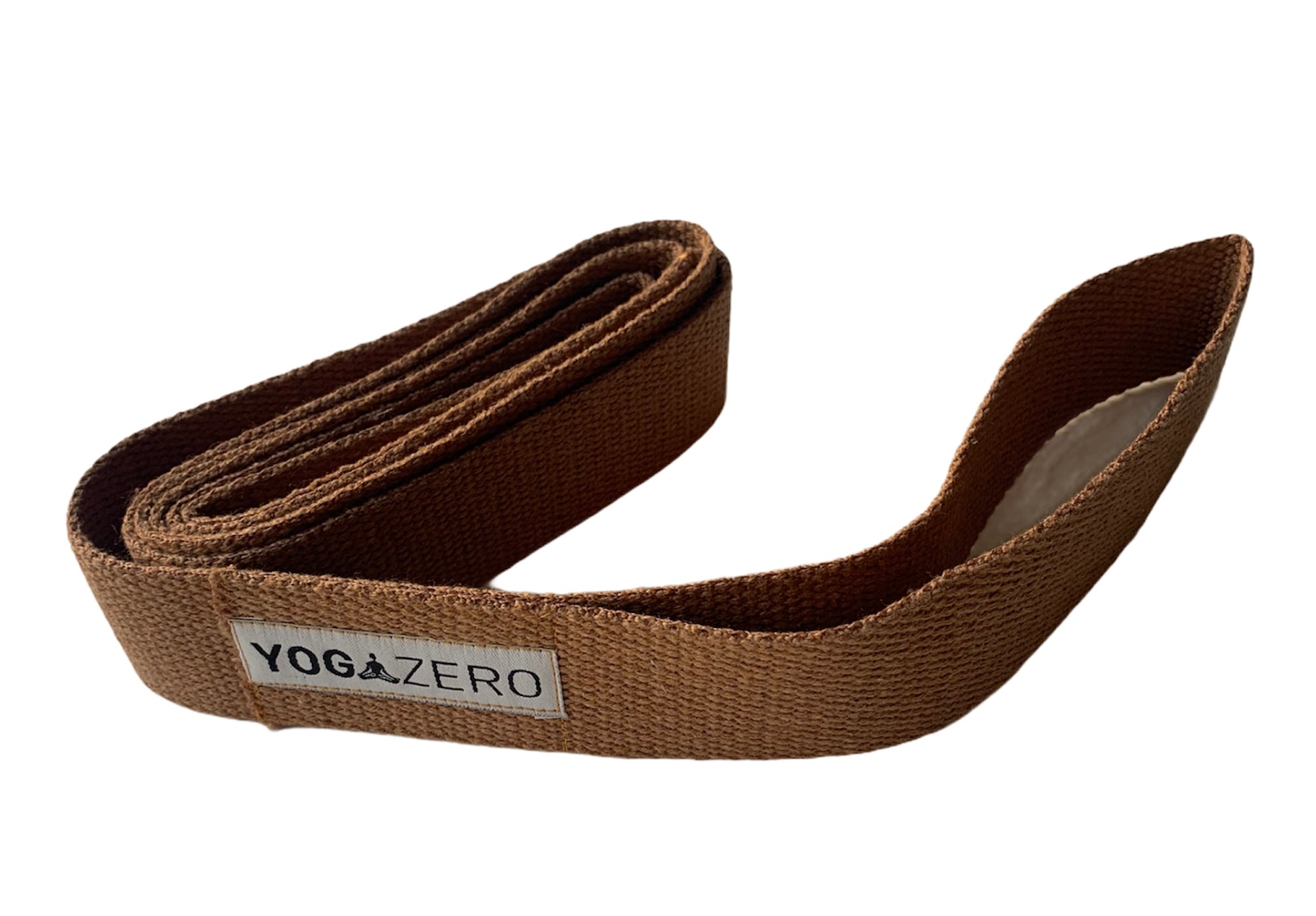 Yogazero Çift halkalı yoga kemeri / Tokasız- Taba rengi
