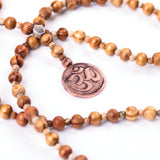 Tesbih Kolye (Sandal) - Aum (Bütünleşme)    Mala Necklace (Sandalwood) - Aum (Integration)