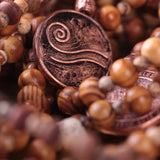 Tesbih Kolye (Sandal) - Su (Empati)      Mala Necklace (Sandalwood) - Water (Empathy)