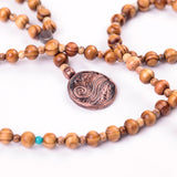 Tesbih Kolye (Sandal) - Su (Empati)      Mala Necklace (Sandalwood) - Water (Empathy)