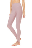 High Waist Airlift Legging- Dusted Plum