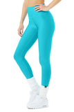 High Waist Airlift Legging- Bright Aqua