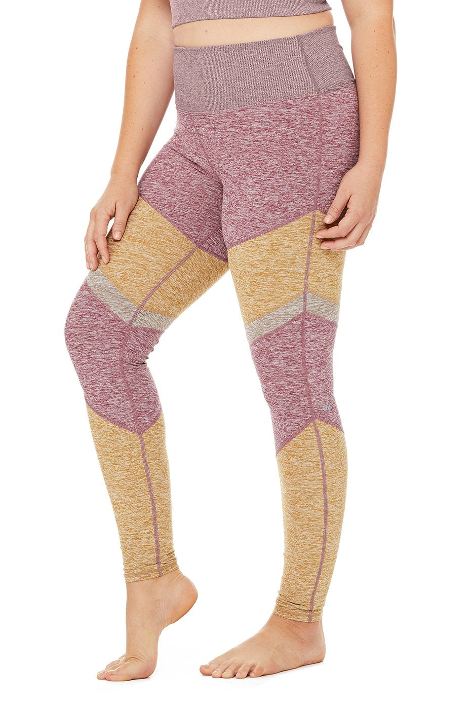 Alo Yoga XS High-Waist Alosoft Lounge Legging - Caramel Heather –  Soulcielite