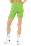 High Waisted Biker Short - Green Apple