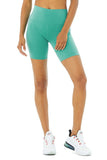 High Waisted Biker Short - Ocean Teal