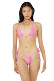 The Alo x Frankies Bikinis Tatum Top - 90's Pink