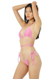The Alo x Frankies Bikinis Tatum Top - 90's Pink