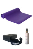 YOGAZERO Yoga Başlangıç seti/ Mor yoga mat, ekolojik malzemeden yapılı, kaydırmaz, pratik yoga ekipmanı.