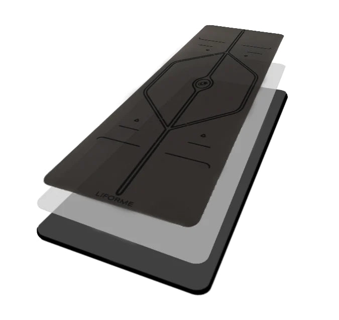 LIFORME XL Yoga Mat Black, Uzun, Geniş Kalın ( 4.2 mm) Yoga Mat- Mat Çantası Hediye