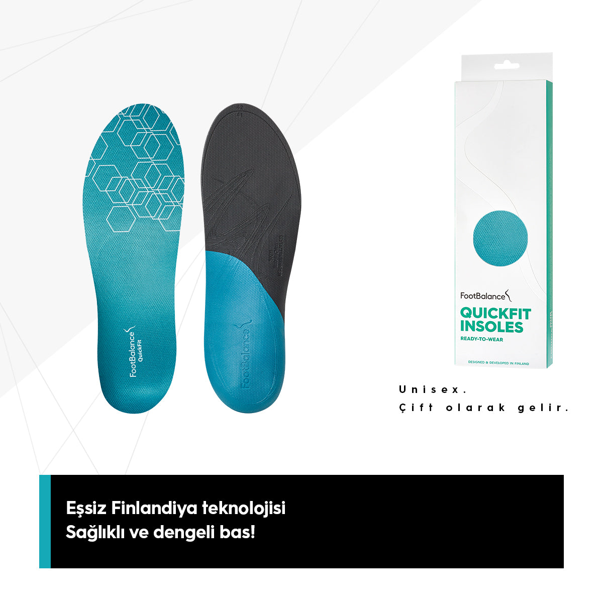 Balance Inserts FootBalance QuickFit Balance orthopedic insoles/ Blue – Yogazero