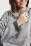 Double-Sided Hoodie I Grey (ECOVERO™) - Gri