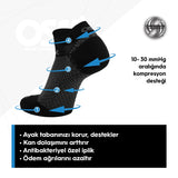 OS1st FS4 Plantar Fasiit Çorap, medikal destek / Siyah