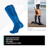 OS1st. FS4+ Compression Çorap, %100 kompresyon koşu ve toparlanma çorabı- Mavi