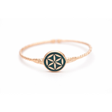Mineli  Bilezik - Yaşam Çiçeği (Evrenin Sırrı)  Enamel Necklace - The Flower of Life (The Secret of the Universe)