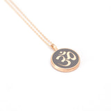 Mineli Kolye - Aum (Bütünleşme) Enamel Necklace - Aum (Unity)