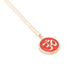 Mineli Kolye - Aum (Bütünleşme) Enamel Necklace - Aum (Unity)