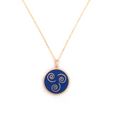 Mineli Kolye - Hava (Yaratıcılık)   Enamel Necklace - Air (Creativity)