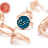 Mineli Yüzük - Su (Empati)        Enamel Ring - Water (Empathy)