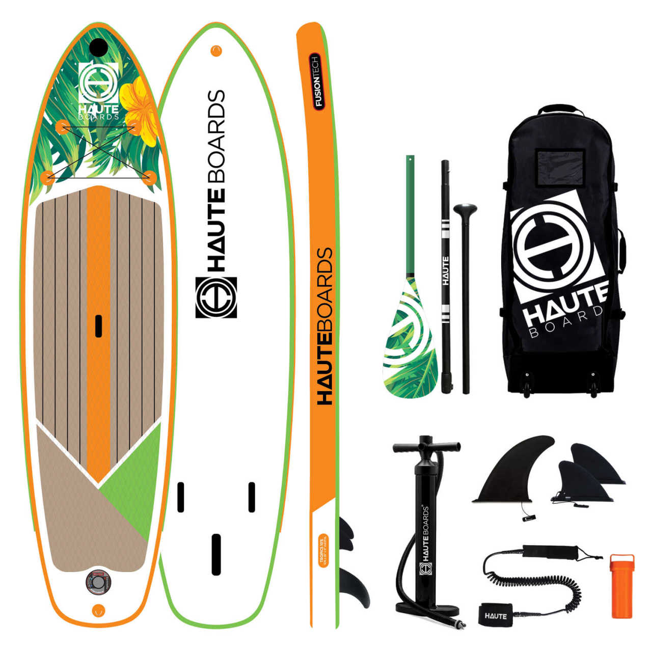 Haute Boards 10'6 Tropics Paddle Board Turuncu - Full Set